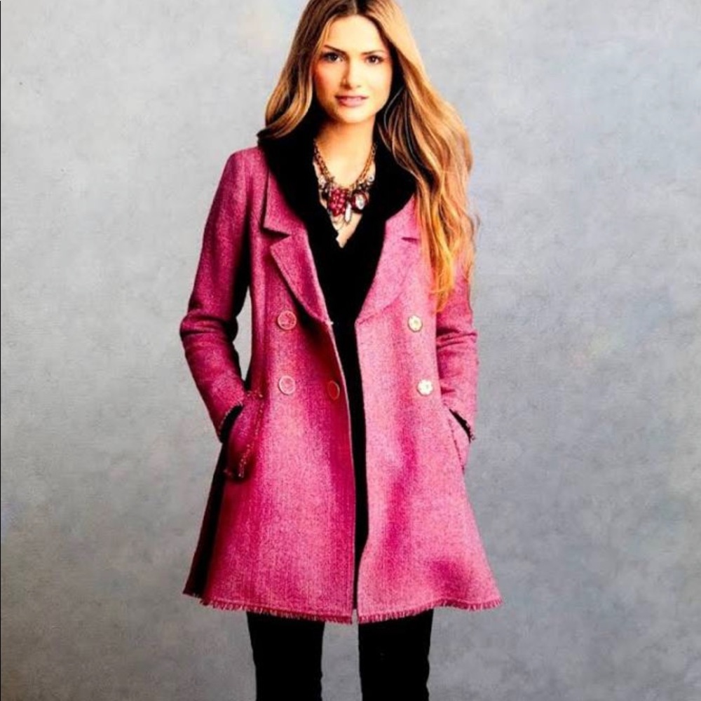 Cabi Madison Ave Pink Coat # 176 size 6